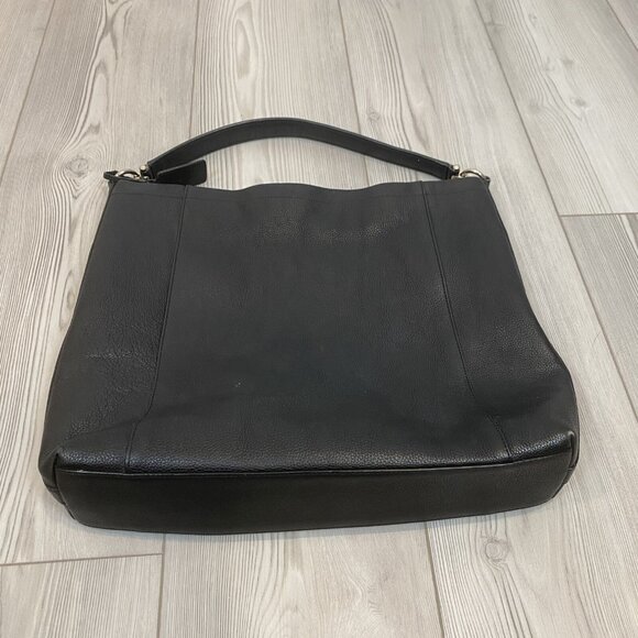 Coach Women's Scout Black Pebble Leather Hobo Bag - Picture 6 of 12